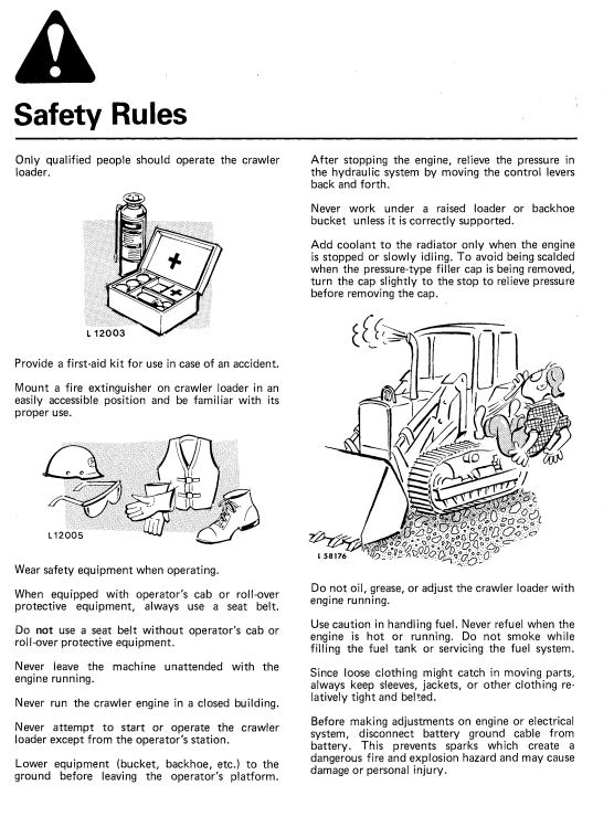 JOHN DEERE JD455 CRAWLER LOADER OPERATOR MANUAL OML35360