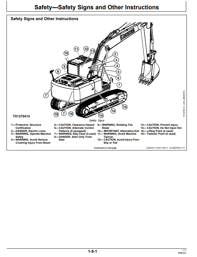 JOHN DEERE 200 G EXCAVATOR OPERATOR MANUAL OMT499736X019