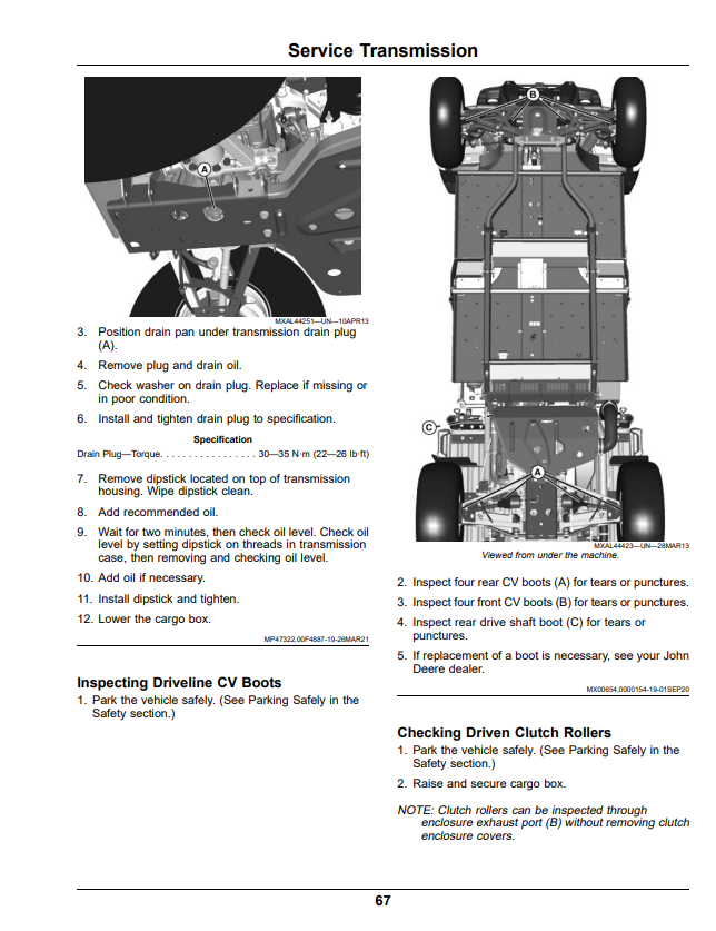 JOHN DEERE XUV825M S4 GATOR™ UTILITY VEHICLES OPERATOR MANUAL OMUC36902