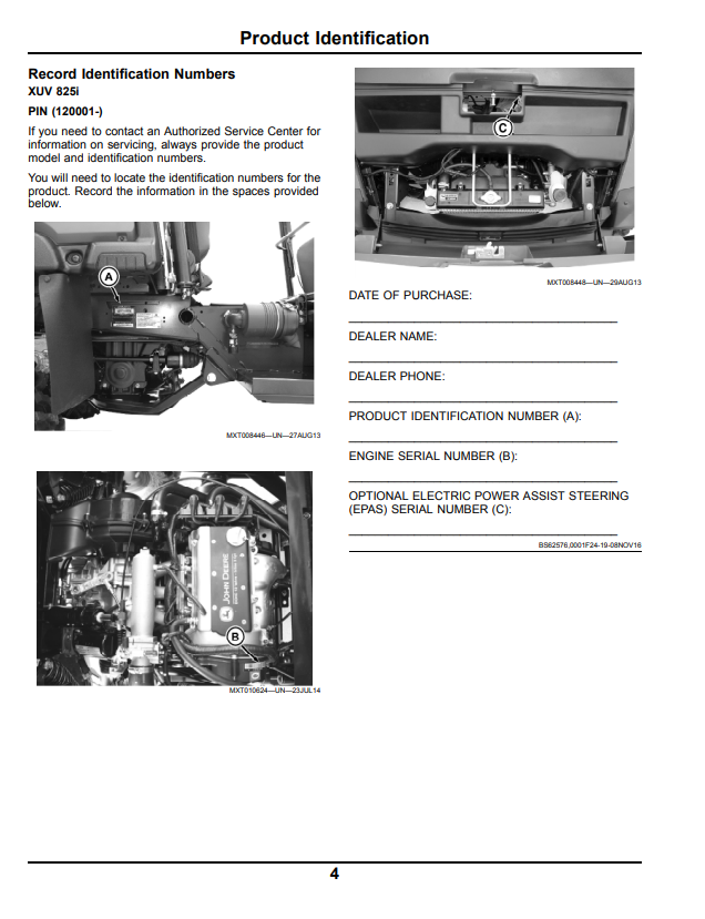 JOHN DEERE XUV825I GATOR™ UTILITY VEHICLE OPERATOR MANUAL OMM178603