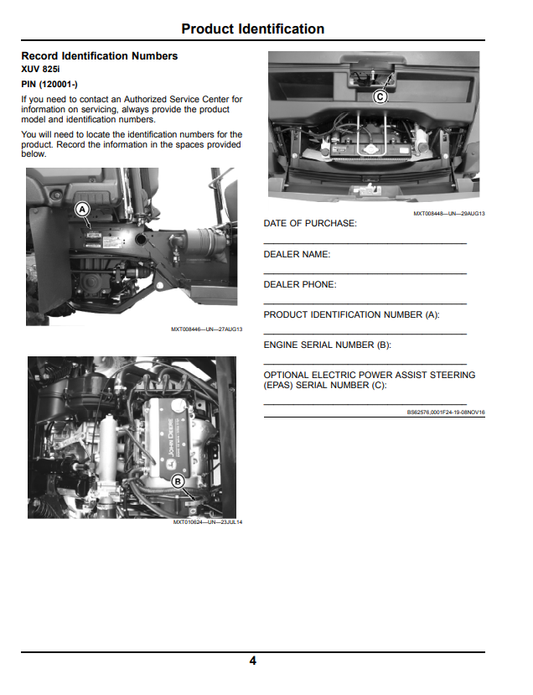 JOHN DEERE XUV825I GATOR™ UTILITY VEHICLE OPERATOR MANUAL OMM178603