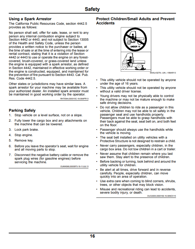 JOHN DEERE XUV825I GATOR™ UTILITY VEHICLE OPERATOR MANUAL OMM178603