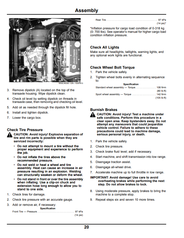 JOHN DEERE XUV 825I GATOR™ UTILITY VEHICLE OPERATOR MANUAL OMM171355