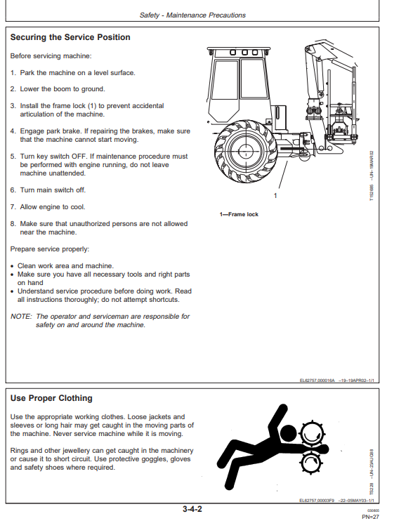 JOHN DEERE 1711D CLAMBUNK OPERATOR MANUAL F066886