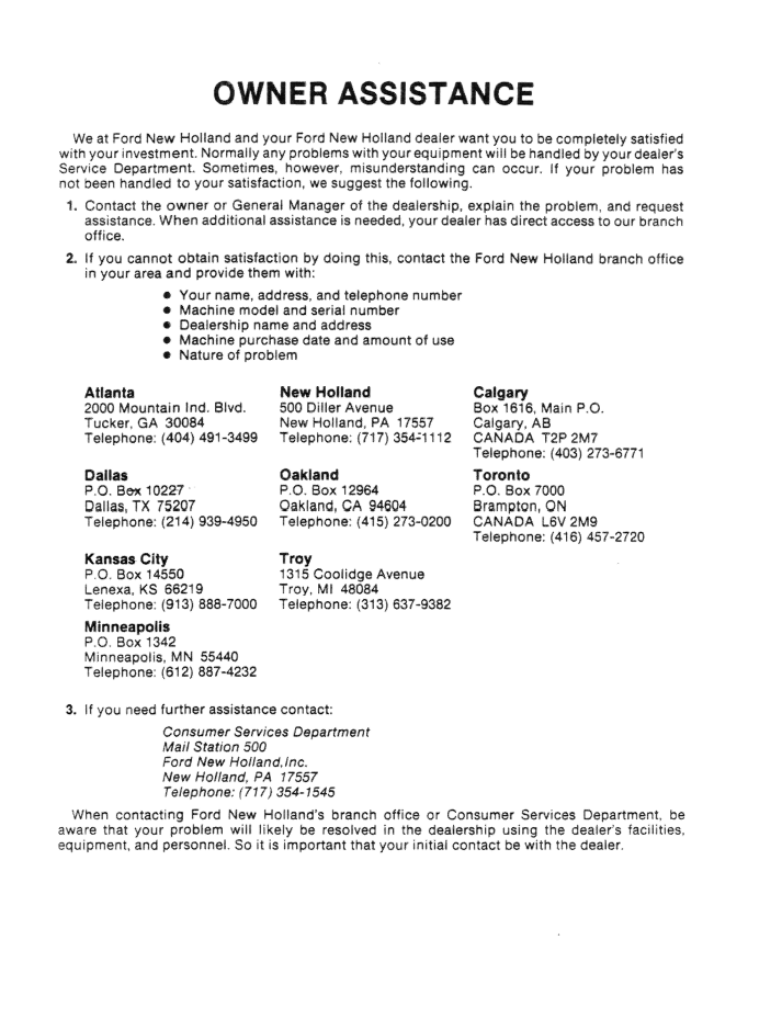 256 276 II Tractor Operator Manual 42025620 New Holland PDF