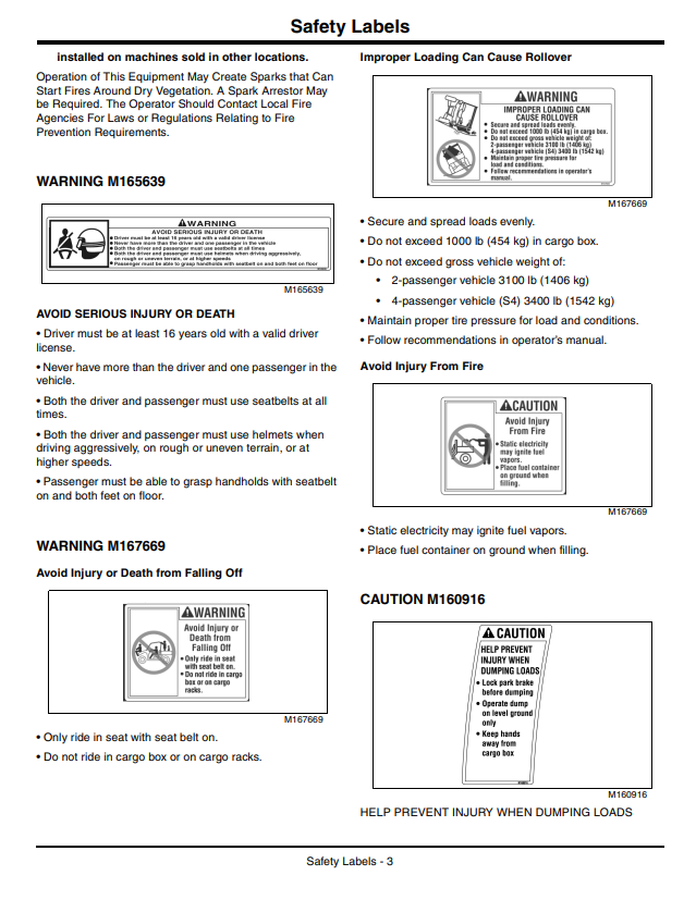 JOHN DEERE GATOR™ UTILITY VEHICLE XUV 825I OPERATOR MANUAL OMM168319