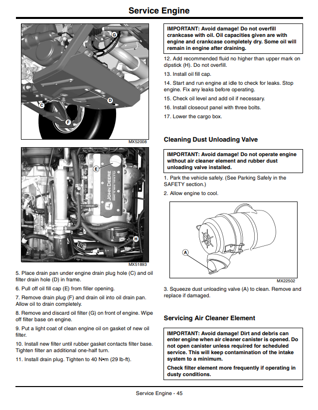 JOHN DEERE GATOR™ UTILITY VEHICLE XUV 825I OPERATOR MANUAL OMM168319