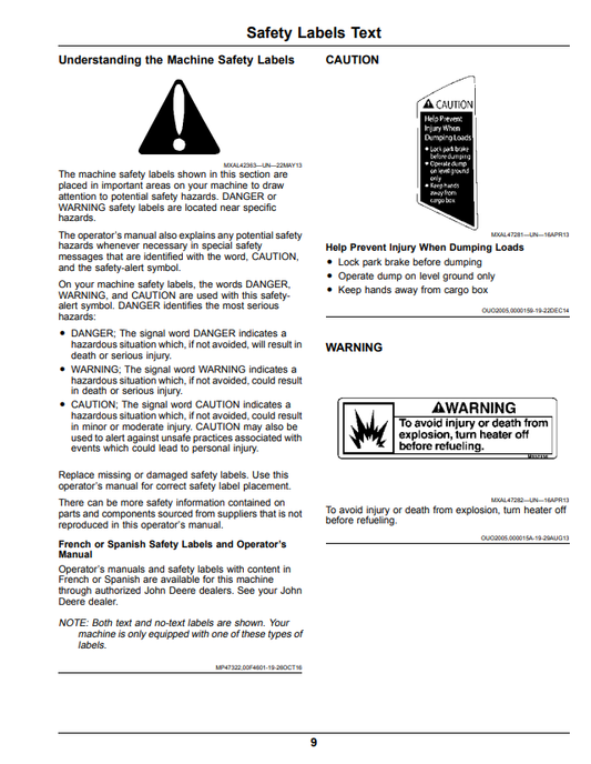 JOHN DEERE XUV590E, XUV590M, XUV590E S4, XUV590M S4 GATOR™ UTILITY VEHICLE OPERATOR MANUAL OMUC12877