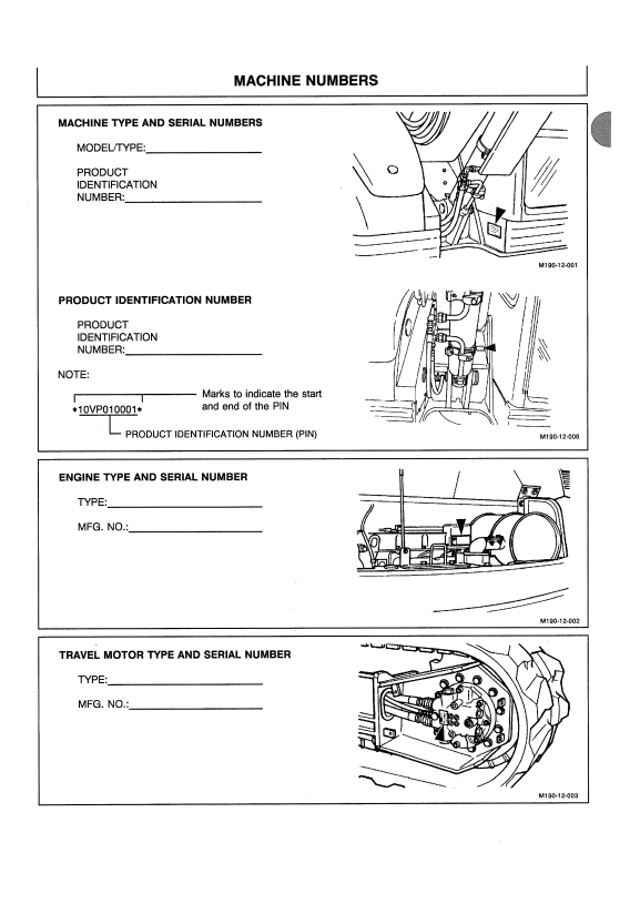 HITACHI EX75UR-3 EXCAVATOR OPERATOR MANUAL EM10V13