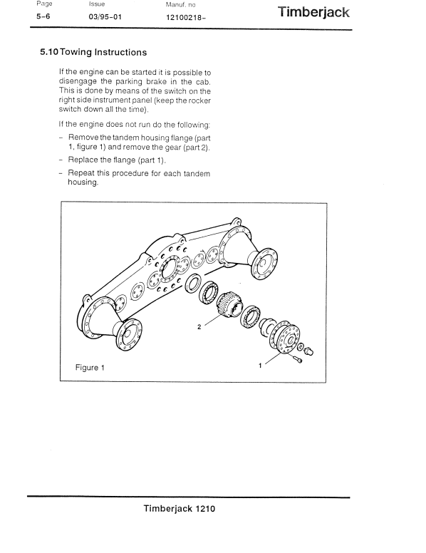 JOHN DEERE 1210 FORWARDER OPERATOR MANUAL F032027
