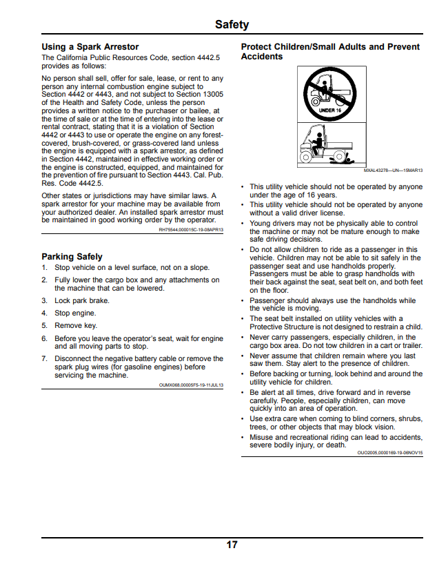 JOHN DEERE XUV855D S4 GATOR™ UTILITY VEHICLE OPERATOR MANUAL OMM178612