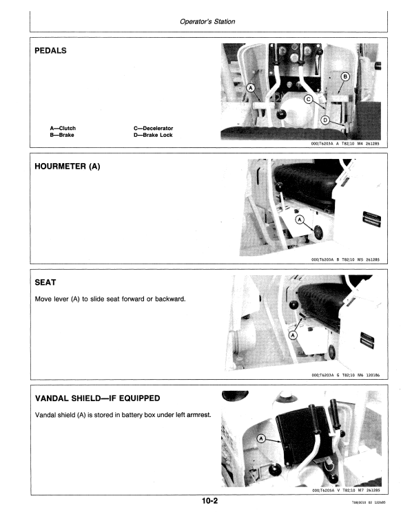 JOHN DEERE 350D CRAWLER DOZER 355D CRAWLER LOADER OPERATOR MANUAL OMT105029