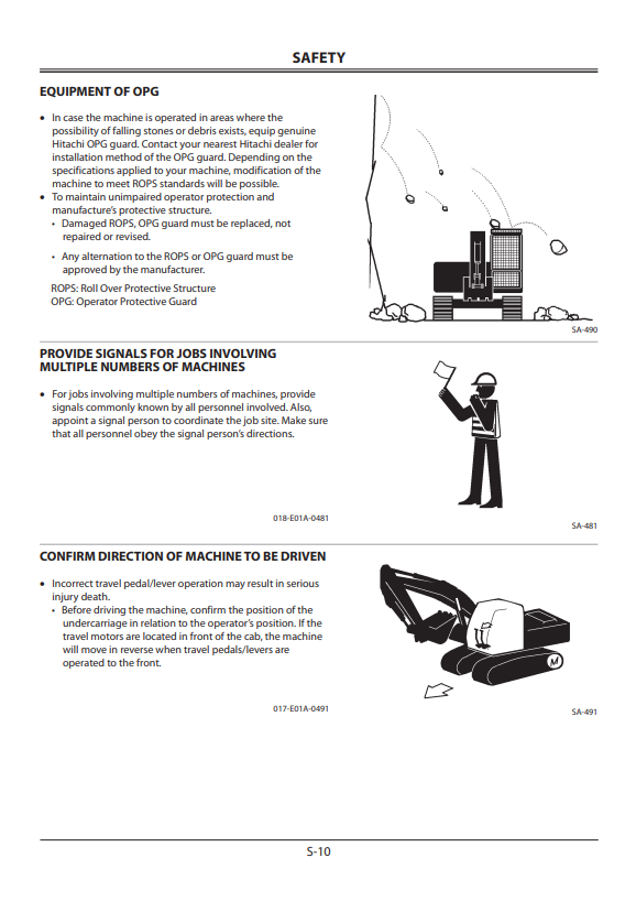 HITACHI ZAXIS 850-3, 850LC-3, 870H-3, 870R-3, 870LCR-3 HYDRAULIC EXCAVATOR OPERATOR MANUAL EM1JB23