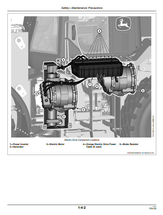 JOHN DEERE 644K HYBRID 4WD LOADER OPERATOR MANUAL OMT276750
