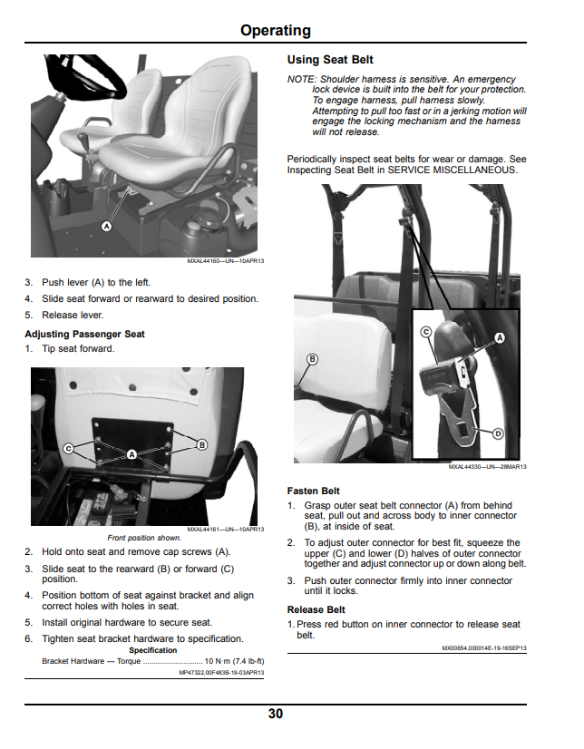 JOHN DEERE XUV855D S4 GATOR™ UTILITY VEHICLE OPERATOR MANUAL OMM178612