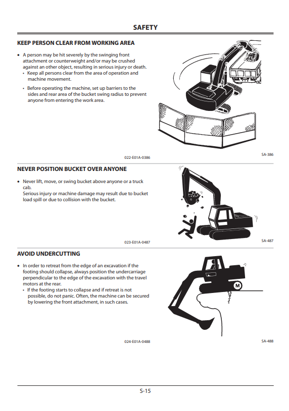 HITACHI ZAXIS 850-3, 850LC-3, 870H-3, 870R-3, 870LCR-3 HYDRAULIC EXCAVATOR OPERATOR MANUAL EM1JB23