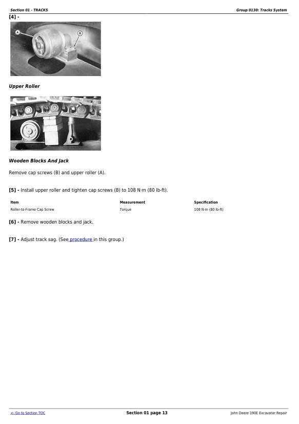 JOHN DEERE 190E EXCAVATOR REPAIR TECHNICAL MANUAL TM1540
