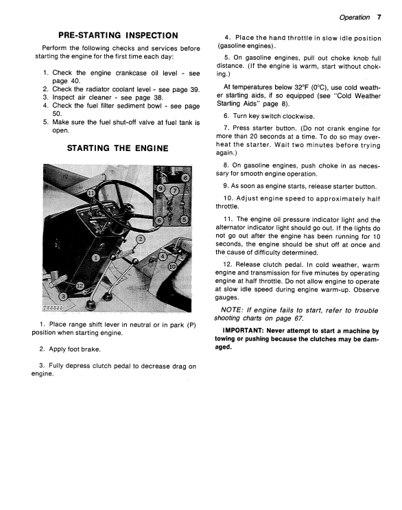 JOHN DEERE JD310 BACKHOE LOADER OPERATOR MANUAL OMT51923
