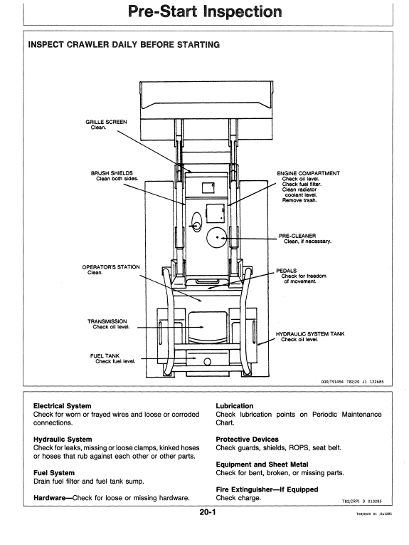 JOHN DEERE 350D CRAWLER DOZER 355D CRAWLER LOADER OPERATOR MANUAL OMT105029