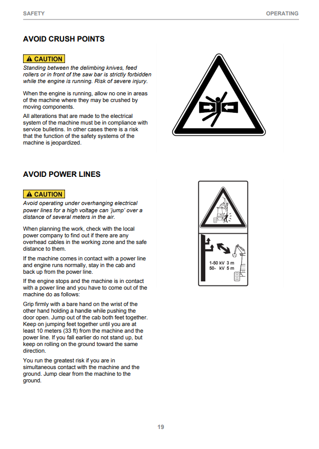 JOHN DEERE 1470E CH9 TIER 3 (IT4- PLATFORM) CTL HARVESTER OPERATOR INSTRUCTION MANUAL F685914