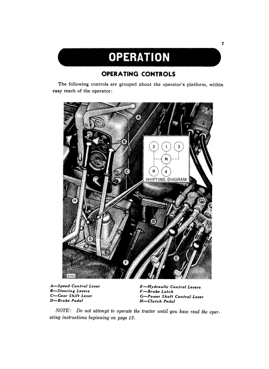 JOHN DEERE 420 CRAWLER TRACTOR OPERATOR MANUAL OMT20