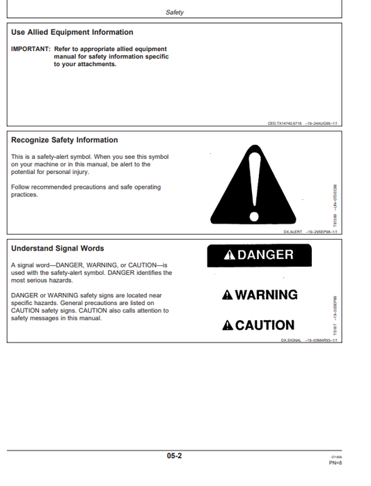 JOHN DEERE 17ZTS EXCAVATOR OPERATOR MANUAL OMT185582