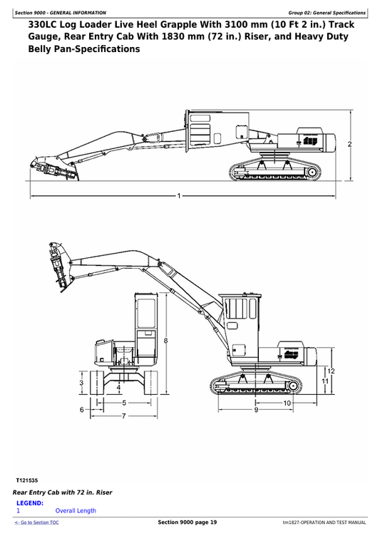 JOHN DEERE 200LC, 330LC, 370 EXCAVATOR LOGGER DIAGNOSTIC OPERATION AND TEST MANUAL TM1827
