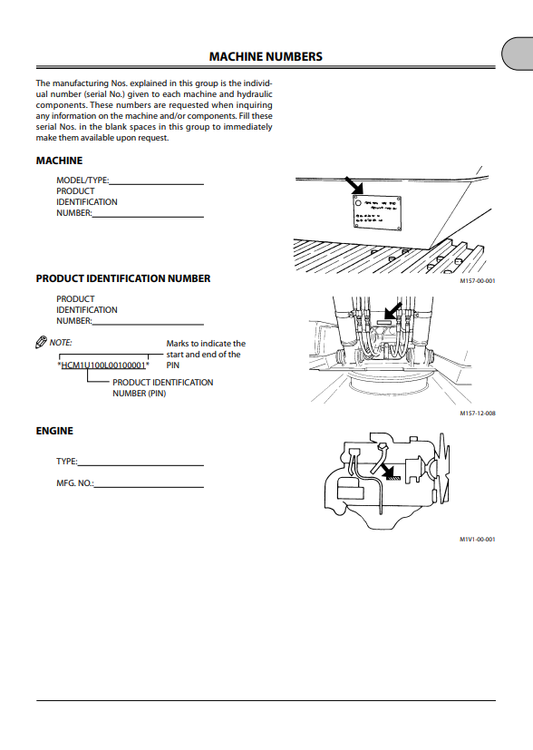 JOHN DEERE ZAXIS 240LC-3, 270LC-3, 350LC-3 HYDRAULIC EXCAVATOR OPERATOR MANUAL EM1V1NA11