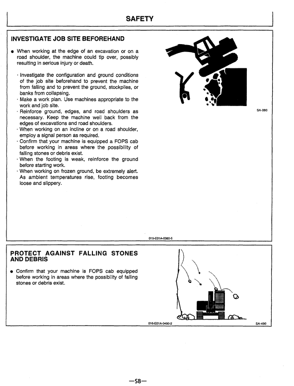 HITACHI EX750-5, EX800H-5 EXCAVATOR OPERATOR MANUAL EM17C12