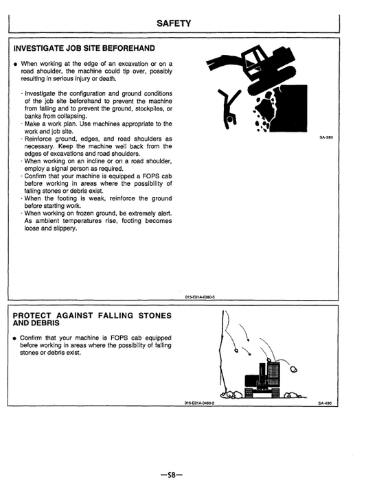 HITACHI EX750-5, EX800H-5 EXCAVATOR OPERATOR MANUAL EM17C12