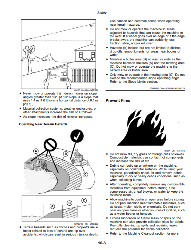 JOHN DEERE ZTRAK Z315E, Z320M, Z320R Z300 SERIES RESIDENTIAL ZERO TURN MOWER OPERATOR MANUAL OMUC48154E