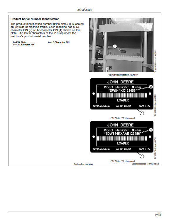 JOHN DEERE 844K SERIES II 4WD LOADER OPERATOR MANUAL OMT275503