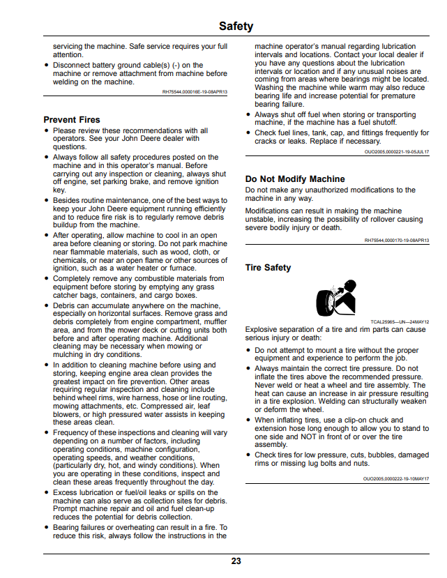 JOHN DEERE XUV590E, XUV590M, XUV590E S4, XUV590M S4 GATOR™ UTILITY VEHICLE OPERATOR MANUAL OMUC17100