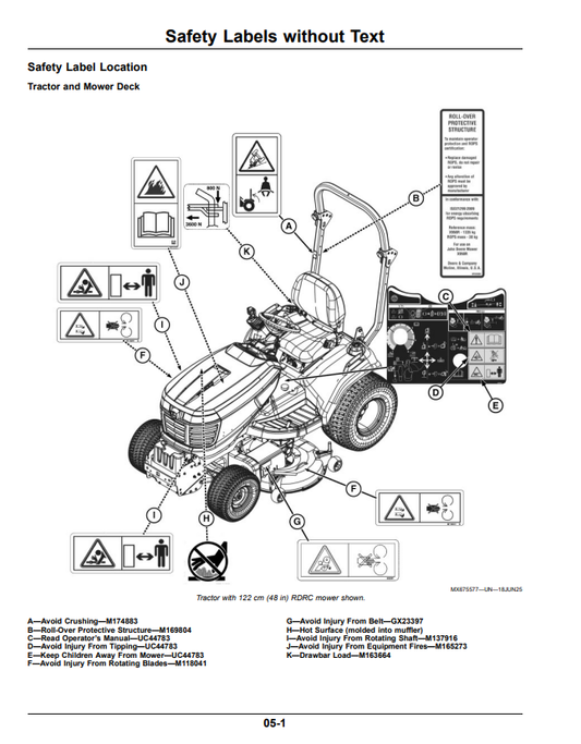 JOHN DEERE X950R LAWN AND GARDEN TRACTOR OPERATOR MANUAL OMUC44881