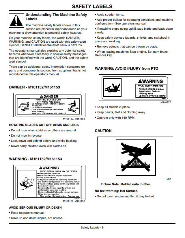 JOHN DEERE X740, X744, X748, X749 ULTIMATE SERIES TRACTOR OPERATOR MANUAL OMM162946