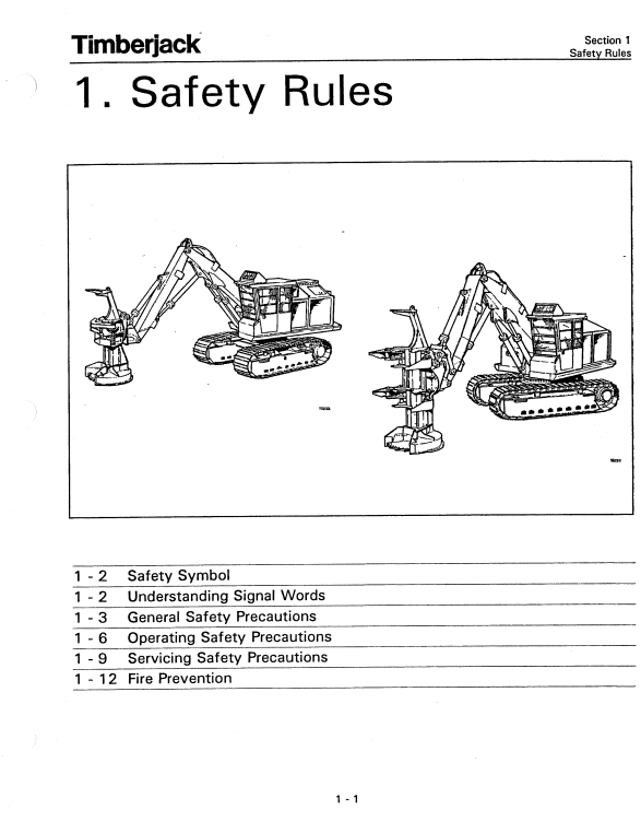 JOHN DEERE TIMBERJACK 618, 628 OPERATOR MANUAL 8273534
