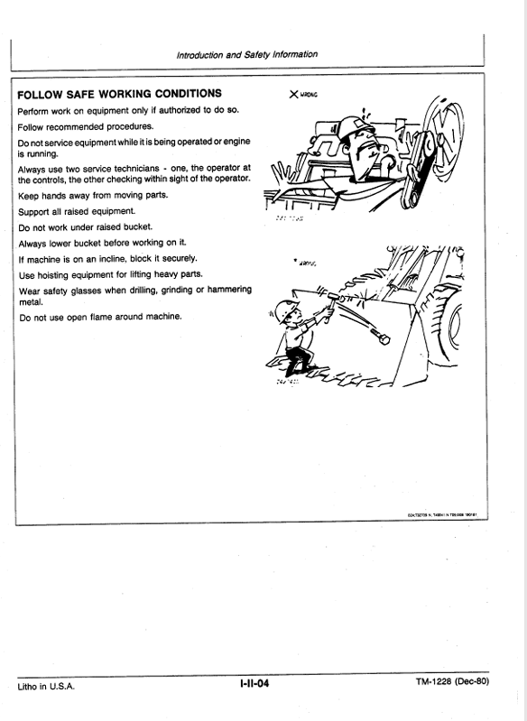 JOHN DEERE 544C LOADER TECHNICAL MANUAL TM1228