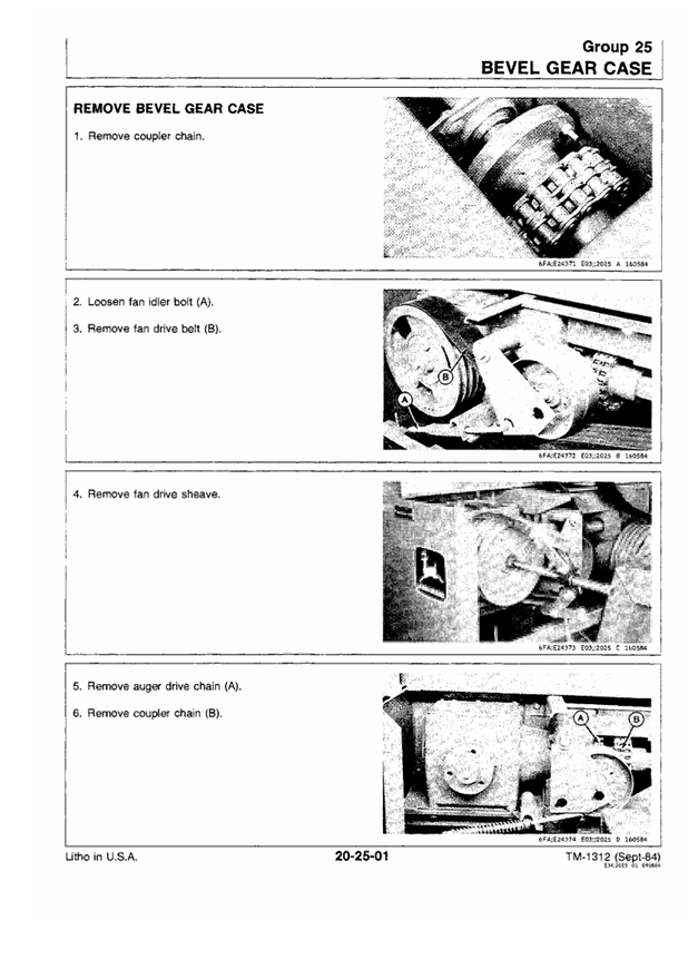 JOHN DEERE 4720 FORAGE HARVESTER TECHNICAL MANUAL TM1312
