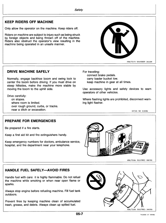 JOHN DEERE 310C BACKHOE LOADER OPERATOR MANUAL OMT83190