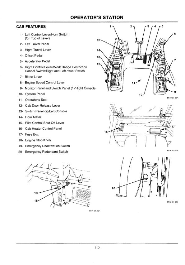 HITACHI EX75UR-3 EXCAVATOR OPERATOR MANUAL EM10VEN13