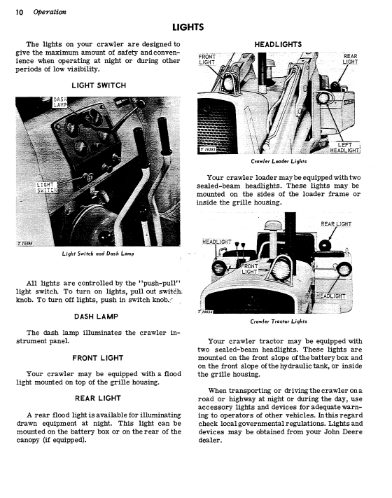 JOHN DEERE 450 CRAWLER OPERATOR MANUAL OMT32592