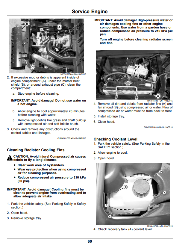 JOHN DEERE XUV590E, XUV590M, XUV590E S4, XUV590M S4 GATOR™ UTILITY VEHICLE OPERATOR MANUAL OMUC17100