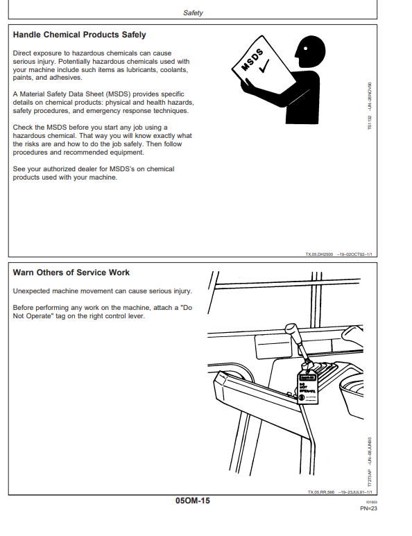 JOHN DEERE 160LC EXCAVATOR OPERATOR MANUAL OMT185690
