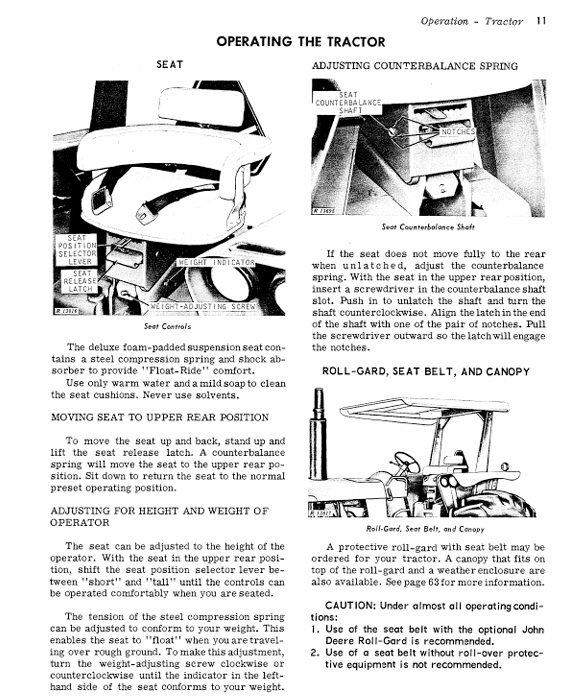 JOHN DEERE 4520 TRACTOR OPERATOR MANUAL OMR46935