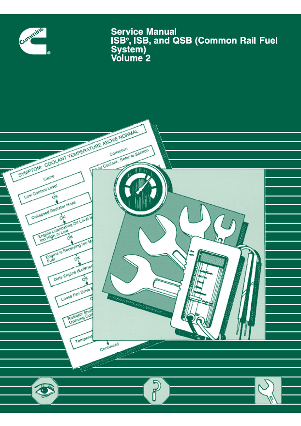 JOHN DEERE CUMMINS ENGINE ISBE, ISB, QSB 4021271-VOL2 SERVICE MANUAL