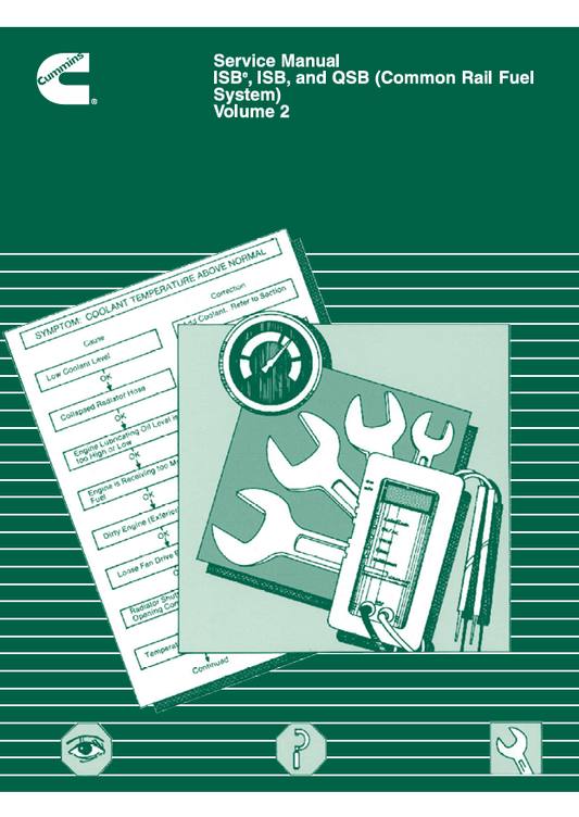 JOHN DEERE CUMMINS ENGINE ISBE, ISB, QSB 4021271-VOL2 SERVICE MANUAL