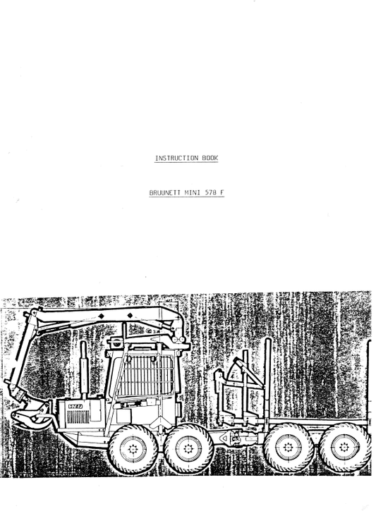 JOHN DEERE BRUUNETI MINI 578 F OPERATOR MANUAL 57819