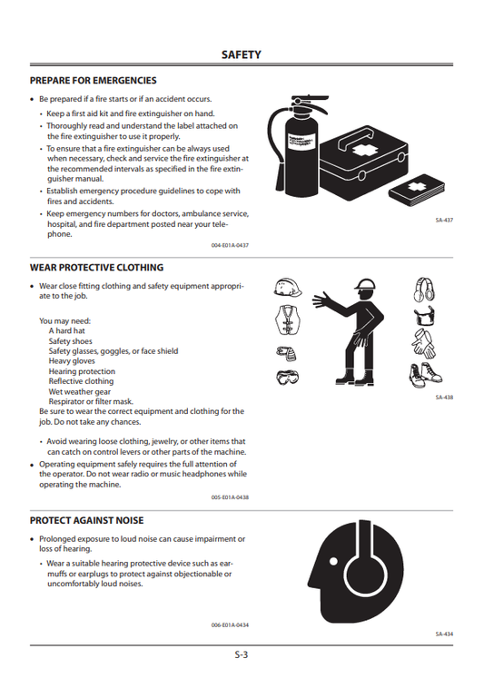 HITACHI ZAXIS 70-3, 70LC-3, 75US-3, 80LCK-3, 85USB-3 HYDRAULIC EXCAVATOR OPERATOR MANUAL EM1P113