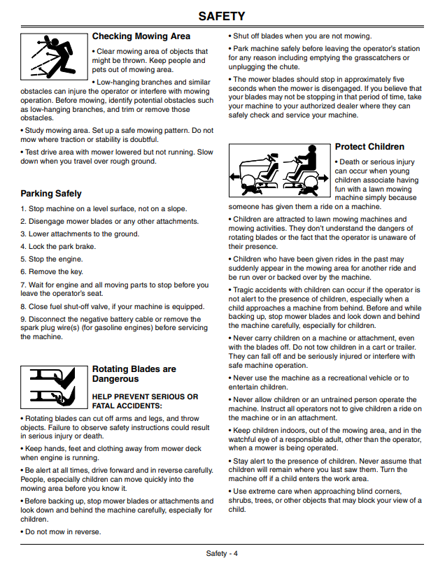 JOHN DEERE SELECT SERIES™ TRACTOR X740, X744, X748, X749 ULTIMATE™ SERIES OPERATOR MANUAL OMM157071