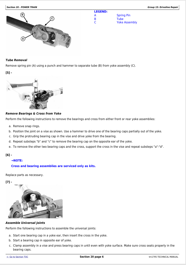 JOHN DEERE 265, 275 & 285 ROTARY DISC MOWER DIAGNOSTIC AND REPAIR TECHNICAL MANUAL TM1795